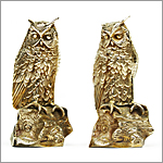 1950's Brass owls