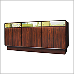 1970's Rosewood and Brass Sideboard - Click for more information