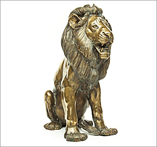 1950's Brass Lion - Click for more information