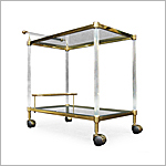 20th Century Lucite Bar Cart - Click for more information