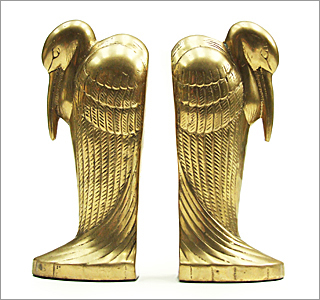 1930's Brass Bookends - Click For More Information