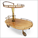 Aldo Tura Bar Cart - Click for more information